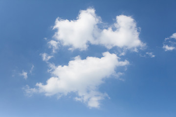 Natural background of Blue sky and cloud