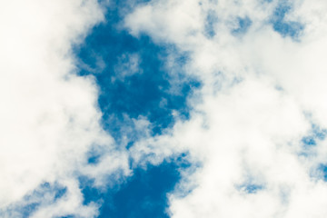 Blue sky with clouds background
