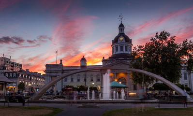 City Hall, Kingston, Ontario, Canada during sunset. - obrazy, fototapety, plakaty