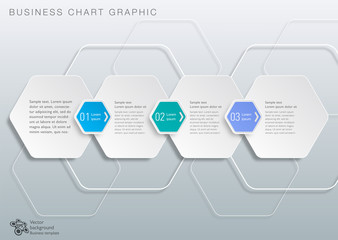 Obraz premium Infographics Vector Background Honeycomb Structure