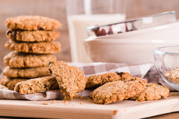 Oatmeal cookies. 