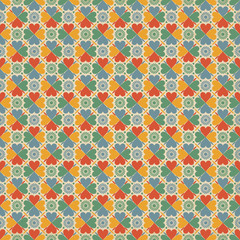 Seamless background in retro style