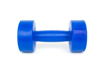 Dumbbells isolated white background