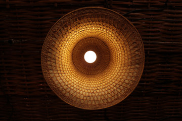 Lamps made of woven hats ideas, Thailand