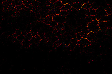 Drought area lava ground textured.