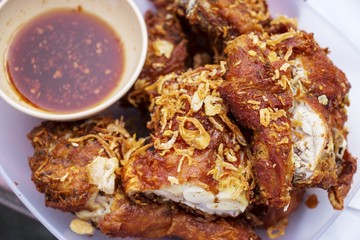 Fried chicken with child sauce