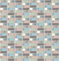 Fototapeta premium Flat style books shelf pattern. Vector illustration