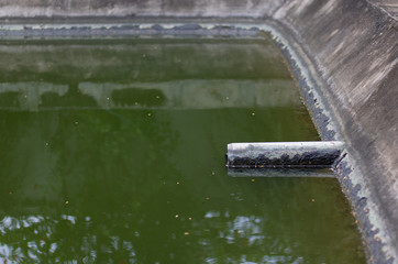 Waste water pond.