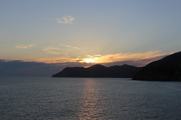 Fototapeta premium This was taken at Manarola, Cinque Terre. The sunsets here are absolutely amazing.