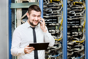 IT manager. Technologies. Office IT center storage. Office ISP.