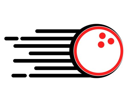 Rolling bowling logo