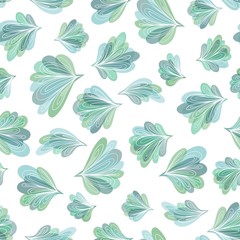 Peacock Tail Vector Pattern