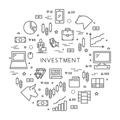 Line concept of online trading