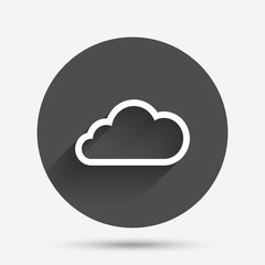 Cloud sign icon. Data storage symbol.
