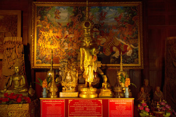 Pattaya, Chon Buri,Thailand - June, 16, 2013 : Buddha altar tabl