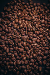  Coffee bean on wooden background