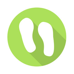 Long Shadow Fußbadruck