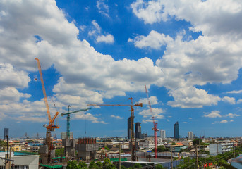 Construction cranes