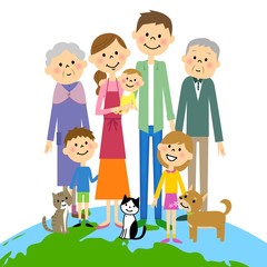 地球　ファミリー