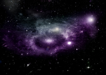 galaxy in a free space