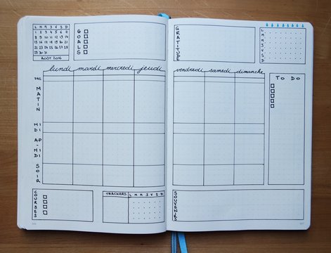 Le Bullet Journal - Pages Hebdomadaires