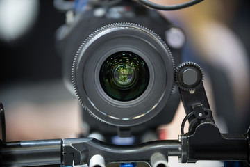 Fototapeta na wymiar modern video camera mount