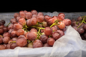 Grapes on bucket in the market..