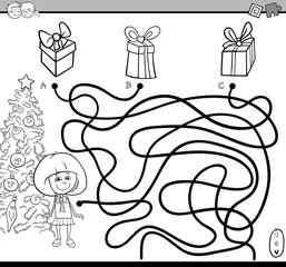 path maze bame coloring page