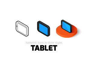 Tablet icon in different style - 121552673