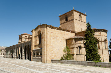 Fototapeta na wymiar St Vincent Basilica - Avila - Spain