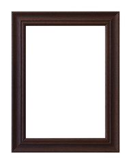 picture frame wooden carved frame pattern isolated on white background
