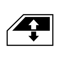 Window lift. Car dashboard panel indicators.