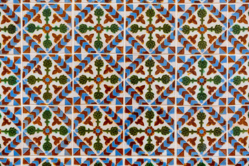 very old azulejos - hand painted tiles from Lisbon