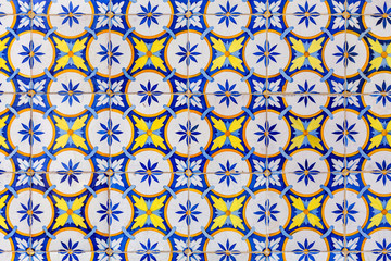 old azulejos - hand painted tiles from Lisbon