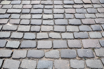 road of cobblestones