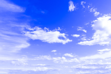 Naklejka na ściany i meble sky Background blue sky with white clouds for design pattern and