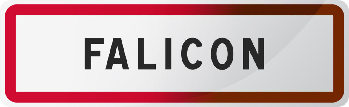 Panneau Falicon - Alpes-Maritimes (06) - R&eacute;gion PACA