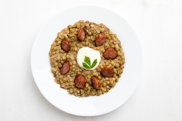 green lentil stew