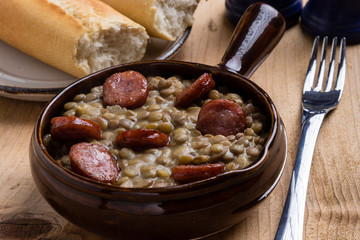 green lentil stew