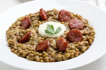 green lentil stew
