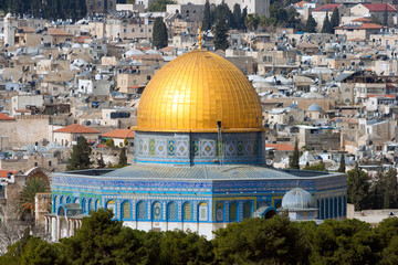 Obraz premium Dome of the Rock in Jerusalem - Israel