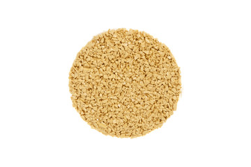 Beige rubber floor coating sample for sport courts