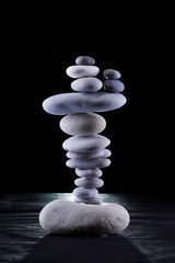 balancing pebble tower