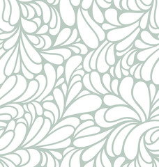 Abstract curls seamless pattern