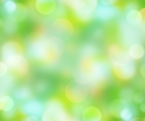 Obraz premium Green blur shining natural background.Easter wallpaper.