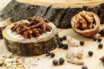 walnut star anise