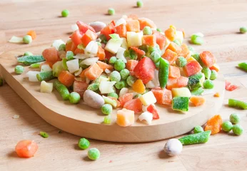 Cercles muraux Légumes Mixed frozen vegetables