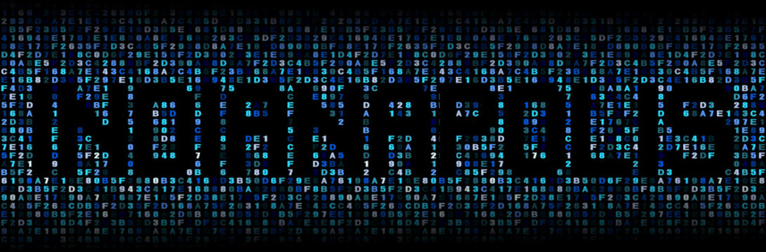 Indianapolis text on hex code illustration