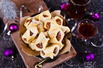 Homemade cookies  with jam