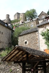 Fototapeta na wymiar Belcastel en Aveyron,classé plus beau village de France